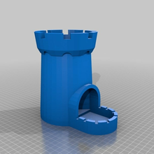 rosso dado Torre dungeon draghi rpg 3d print model - Mito3D
