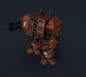 red dreadnought - wargame Game 42k war robot wargame hammer huge massive rpg voidwalker warforged tyrants dreadnought  3d print model - Mito3D