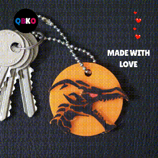 red eyes dragon keychain print place key rings keychains free yu gi oh yugioh anime game 3d print model - Mito3D