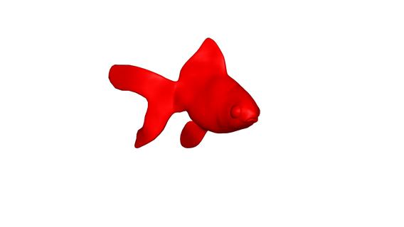 red fish 3d print model - Mito3D