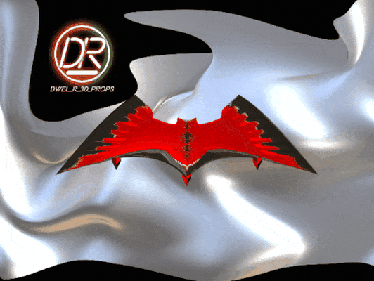 rot kapuze batarang kunst cosplay dcu requisiten comic stl held schurke 3d drucken charakter fiktion 3d print model - Mito3D