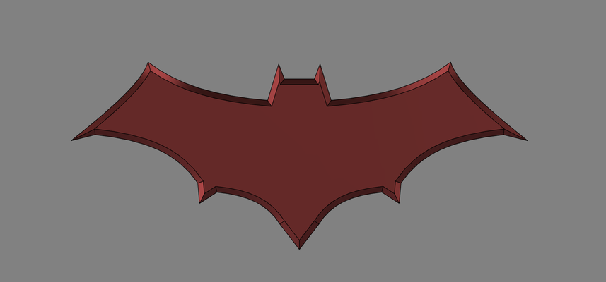 rot kapuze batarang batman jason todd rotkäppchen dc 3d print model - Mito3D