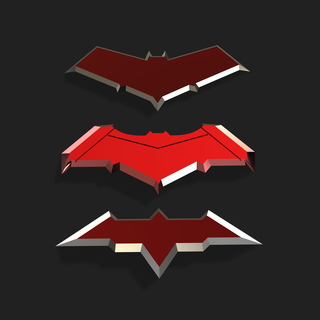 vermelho capuz batarangs moda batarang batman Robin vermelhidão Ronin dc cosplay suporte jogando Estrela Arkham cavaleiro 3d print model - Mito3D