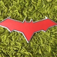 capuz vermelho emblema logotipo a moda do cosplay jason todd robin batman 3d print model - Mito3D