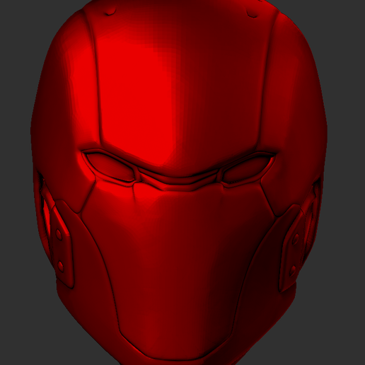 rouge capuche casque 3D print model - Mito3D