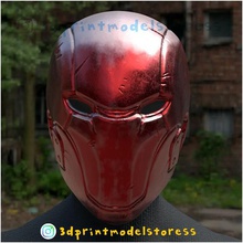 red hood kask - adaletsizlik cosplay maske stl dosyası gadget nightwing robin Cadılar Bayramı kostüm süper kahraman jason todd dc comic redhood 3d print model - Mito3D