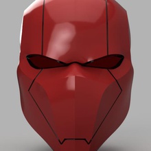 chaperon rouge casque de batman version 3 divers dccomics jasontodd masque redhood robin 3d print model - Mito3D