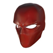 red hood helmet rebirth version art dc comics cosplay batman robin 3d print model - Mito3D