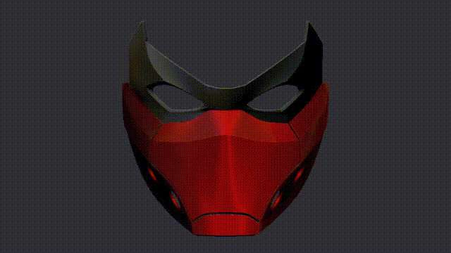 rojo capucha máscara v2 roja r3d cucaracha redroach3d dc cómic batman villano forajidos heroe careta Víspera Santos cosplay disfraz jason Todd 3D print model - Mito3D