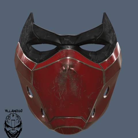 cappuccio rosso maschera versione 2 vari batman dc comics jason todd ninja 3D print model - Mito3D