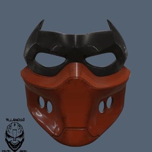 red hood Maske verschiedene batman jason todd robin dc comics domino 3d print model - Mito3D