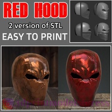 red hood rebirth helmet - mask jason todd superhero stl file tool halloween cosplay costume dc comic redhood 3d print model - Mito3D