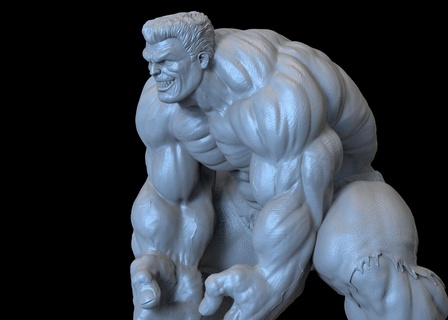 rot Hulk 3d print model - Mito3D