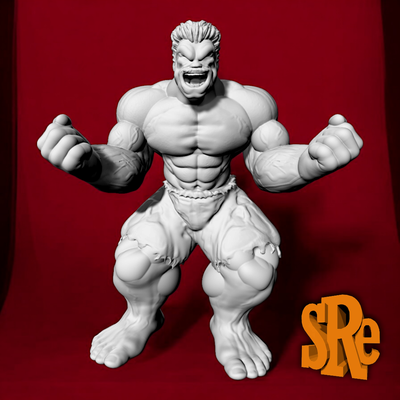 vermelho hulk arte maravilha temerário raio ross loki vengadores louva deus drax estrela senhor groot ferro homem pantera negra 3d print model - Mito3D