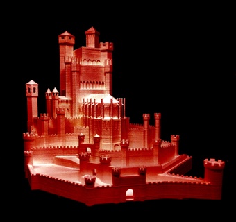rojo mantener juego tronos edificio medieval Poniente Game of Thrones castillo aterrizaje punto referencia fortaleza game thrones minimundo miniworld3d rey roja 3d print model - Mito3D