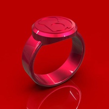 rote Laterne Schmuck cosplay ring green lantern 3d print model - Mito3D