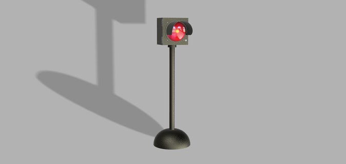 rojo ligero tráfico construcción sitio luces infrarrojo caja 3d print model - Mito3D