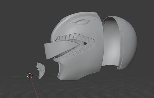 rouge ranger casque cosplay Puissance Orson 3d print model - Mito3D