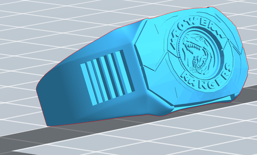 red ranger ring Game power sentai coin currency from rangers of 3d print model - Mito3D