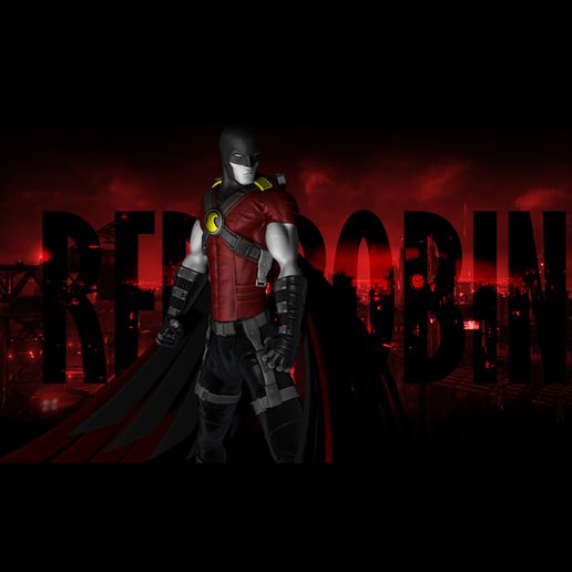 kırmızı Robin adıyla tim Drake oyun batman komik karikatür film heykel oyuncaklar heykelcik koleksiyon karakter süper kahraman şekil dedektif oyunlar 3D print model - Mito3D