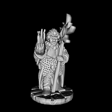 red sands sun-staff wizard game 28mm mage dnd pathfinder chaos heroic scale oldhammer 3d print model - Mito3D