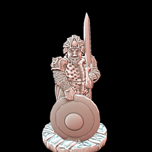 rouge sables guerrier repos Jeu 28mm fantaisie marteau guerre désert turban croisades dnd miniature 3d print model - Mito3D