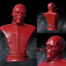 el cráneo rojo marvel juego capitán américa esculpir vengadores de juguete busto 3d print model - Mito3D