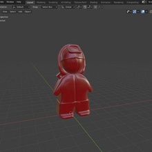 red squid game gadget figure series key ring 3d print model - Mito3D