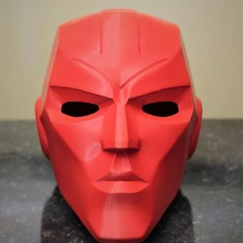 red tornado kask çeşitli destro adalet Ligi dc comics maske 3d print model - Mito3D