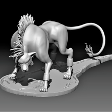 red xiii - final fantasy 7 art creature ff7 video game creatures 3d print model - Mito3D