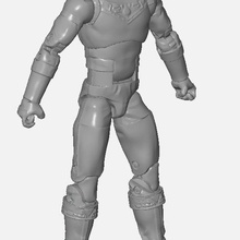 vermelho zeo guarda figura corpo arte guardas mmpr poderoso morfina bandai Hasbro relâmpago coleção 1990s 90s 3d print model - Mito3D