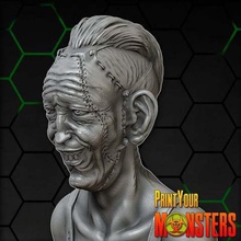 redneck a arte esculturas escultura monstro horror criatura do busto 3d print model - Mito3D