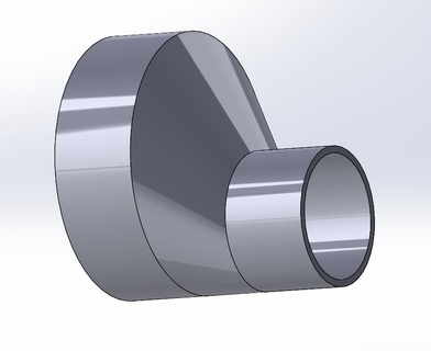 reductor 75 40 mm masculino cloruro polivinilo plomería 3d print model - Mito3D