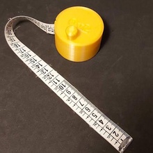 bobina costura fita medida armazenamento metro caixa métrica caso bainha 3d print model - Mito3D