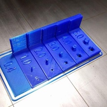 Referenz cad-Dicke Loch Durchmesser Säule tool 3d-Druck-tests 3d print model - Mito3D