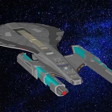 refit model arbiter class battleship 3d print startrek starship scifi printable arbiterclass 3d print model - Mito3D