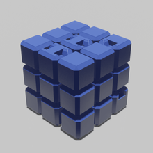Reflexion cube puzzle Spiel - Spielzeug Kunst Kind brain teaser Rätsel 3d print model - Mito3D
