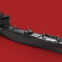 refrigerated ship 'salica frigo' scale 1 700 3d print model - Mito3D