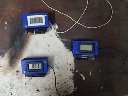 Kühlschrank Digital Thermometer Gehäuse aa Batterie 3d print model - Mito3D