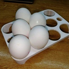 refrigerator egg holder customizable openscad parametric design kitchen dining 3d print model - Mito3D