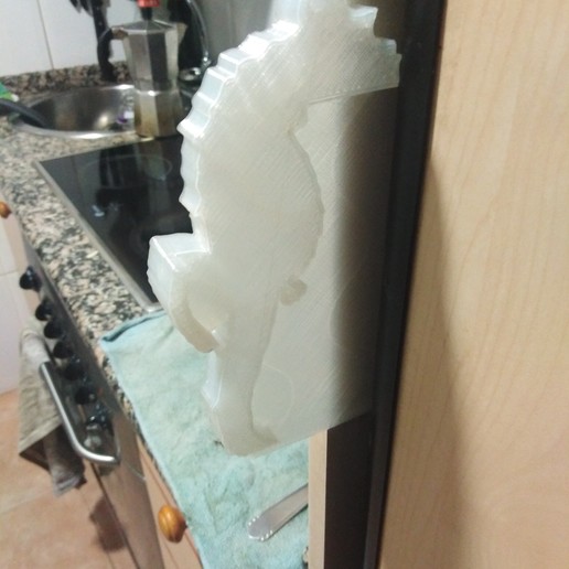 maniglia del frigorifero casa la ippocampo art mare 3D print model - Mito3D