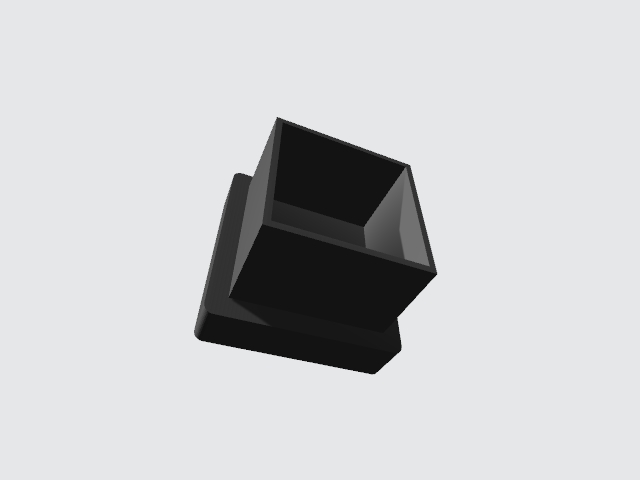 regaton 20x20 thickness 16 furniture square plastic pipe 3D print model - Mito3D