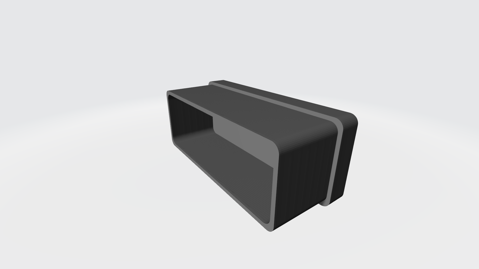regaton 50x20 0 9mm furniture square plastic pipe 3D print model - Mito3D
