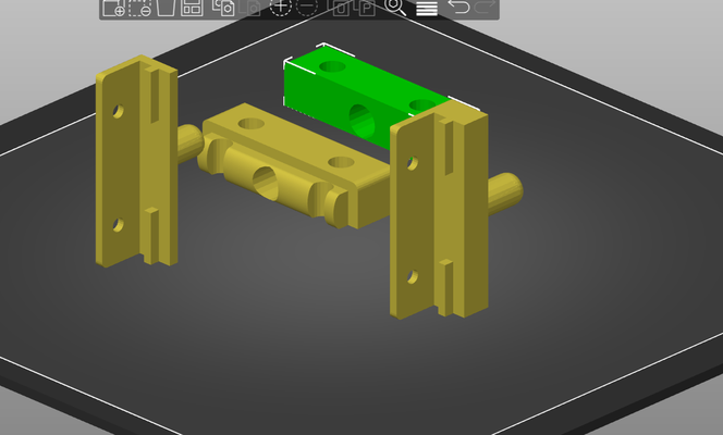 reggenza doccia porta perno cerniera casa 3d print model - Mito3D