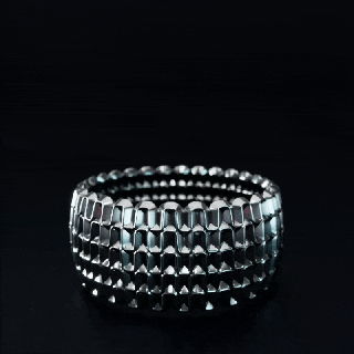 régent bague Royal Roi couronne armure géométrique paramétrique bijoux sla résine impression parfait forme précision 3d print model - Mito3D