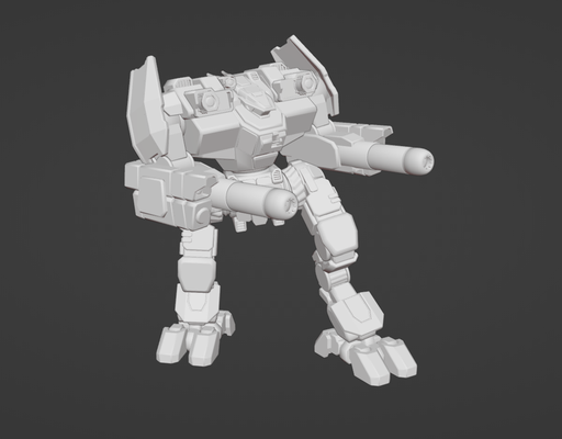 regret jeu américain mecha mech jeu guerre battletech sci 3d print model - Mito3D