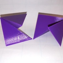 octaèdre régulier de la dissection puzzle platonique solide art les mathématiques l'art 3d print model - Mito3D