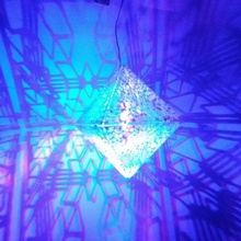 regular octahedron light home decor xmas new year lightsaber led 3d print model - Mito3D
