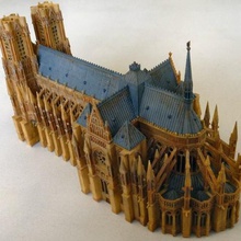 reims cathedral kitset architecture church france model buildings structures 3d print model - Mito3D