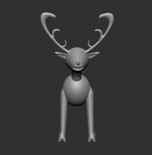reindeer noel nutcracker deco animal figurine christmas decoration 3d print model - Mito3D